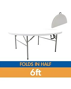 6ft round banqueting table