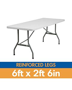 6ft 2ft 6in rectangle banqueting table