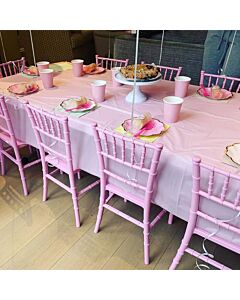 Profile View of Pink Children's Chiavari Chair