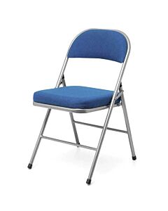 Premium Comfort Plus Extra Folding Chair Blue Fabric