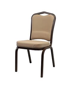 Profile view of Massimo Aluminium Stacking Chair