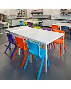 Aqua blue Postura stacking chair