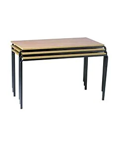 Rectangle Crushed Bent Table - Side Stacking