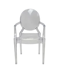 Children's Resin Louis Chair with Arms - Ice