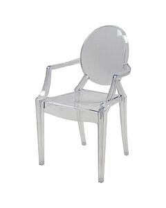 Children's Resin Louis Chair with Arms - Ice