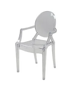 Children's Resin Louis Chair with Arms - Ice