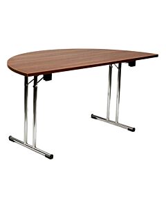 Forum Semi Circle Folding Meeting Table T-Leg