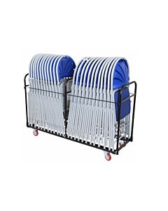 Folding Chair Trolley - Upright single row
