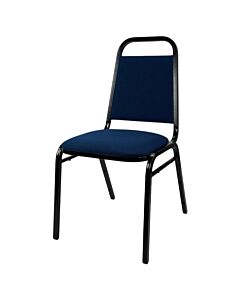 Economy Steel Banqueting Chair - Black Vein Teal Fabric