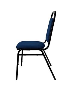 Economy Steel Banqueting Chair - Black Vein Teal Fabric