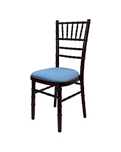 Limewash UK Chiavari Chair with Brown Vinyl Seat Pad