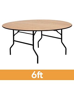 6ft round banqueting table