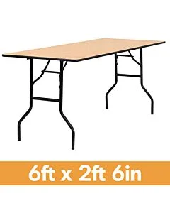 6ft 2ft 6in rectangle banqueting table