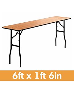 6ft 1ft 6in rectangle banqueting table