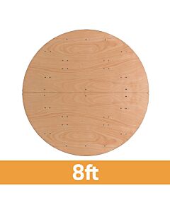 Round Wooden Banqueting Table - 8ft (244cm)