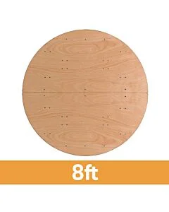 Round Wooden Banqueting Table - 8ft (244cm)
