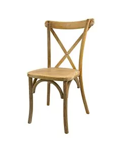 Crossback Stacking Chair - Distressed Finish