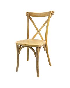Crossback Stacking Chair - Distressed Finish