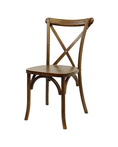 Crossback Stacking Chair - Rustic Finish