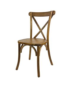 Crossback Stacking Chair - Rustic Finish