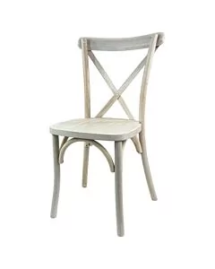 Crossback Stacking Chair - Limewash Finish