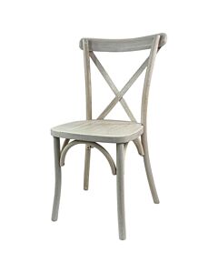 Crossback Stacking Chair - Limewash Finish