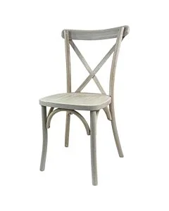 Crossback Stacking Chair - Limewash Finish