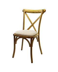 Crossback Stacking Chair - Tipi Brown