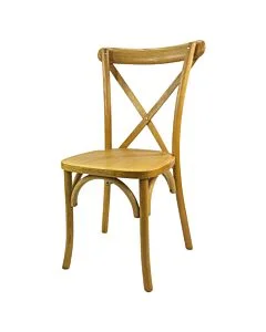 Crossback Stacking Chair - Tipi Brown