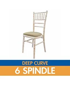 Curved Back Limewash Chiavari Chair