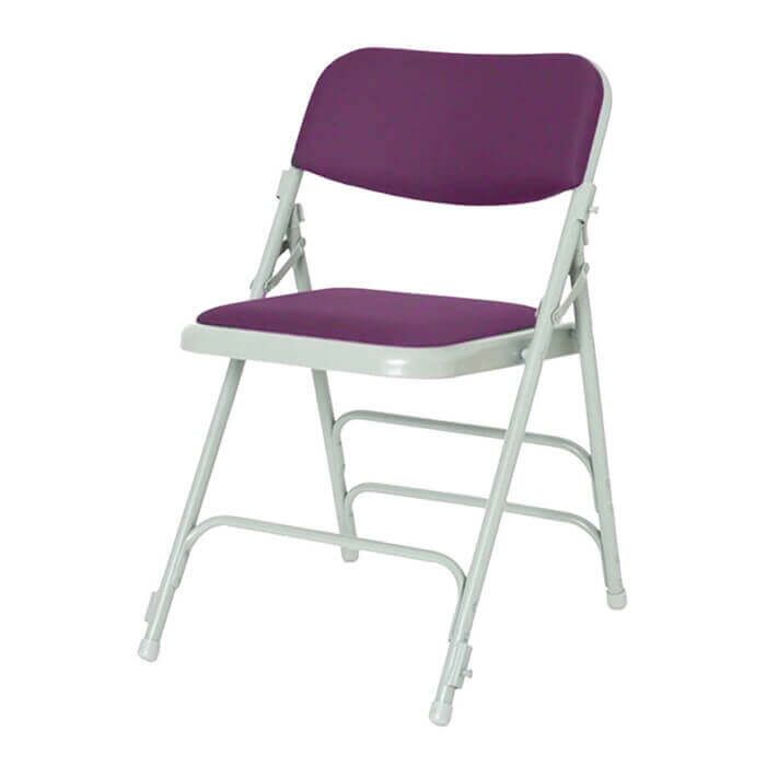 Profile view of Bespoke Fabric Comfort Folding Chair