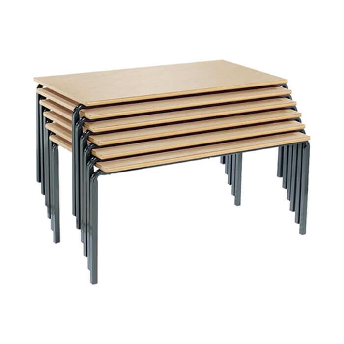 Rectangle Crushed Bent Table - Side Stacking