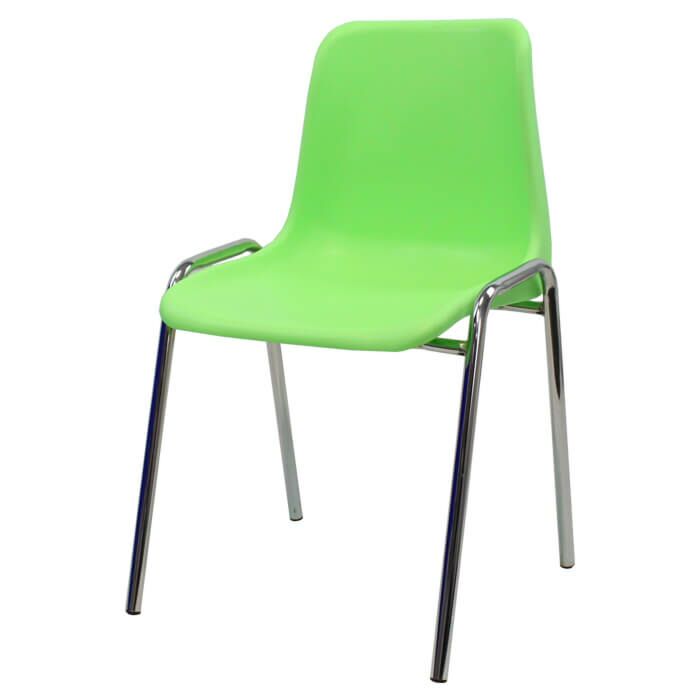 Lime economy plastic stacking chair