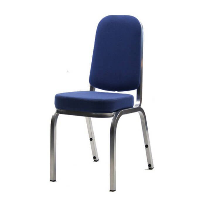 Profile view of Damascus Aluminium Stacking Chair