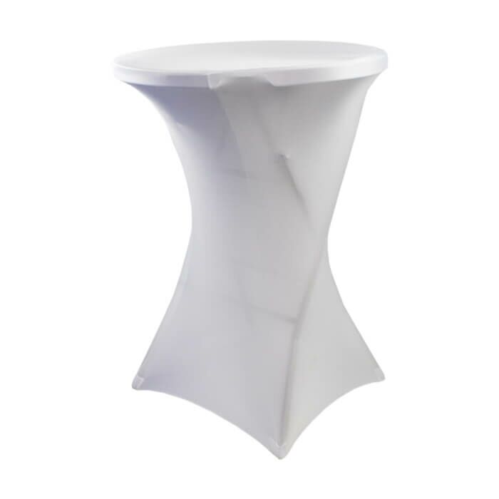 Profile view of Spandex Table Cover