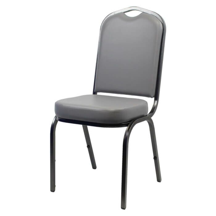 Profile view of Scorpio High Back Steel Stacking Chair
