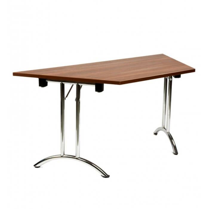 Forum Trapezoid Folding Meeting Table Arched-Leg