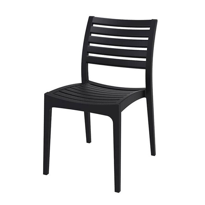 Profile view of Trevi Plastic Stacking Chair