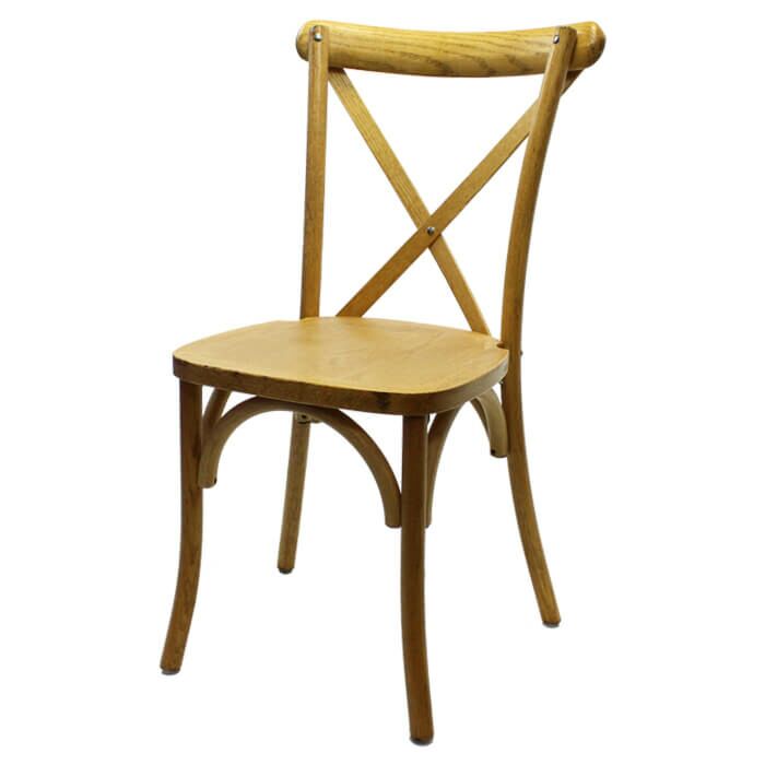 Crossback Stacking Chair - Tipi Brown