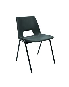 Profile view of Academy Plastic Stacking Chair