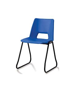 Academy Plastic Stacking Chair with Skid Base
