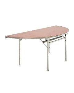 Lightweight Aluminium Folding Table - Semi Circle