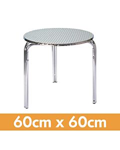 Round Aluminium Stackable Bistro Table - 2ft (60cm)