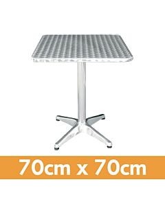 Square Aluminium Bistro Table - 2ft 3in (70cm)