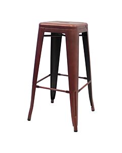 Profile view of Copper Tolix Bar Height Stool
