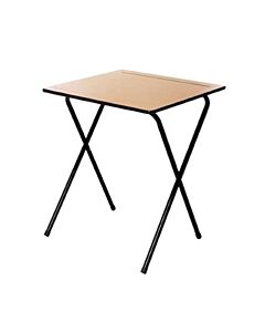 50 Folding Exam Desks and Plastic Stacking Chairs Bundle