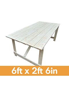 Folding Farm Table - Limewash - 6ft x 2ft 6in (183cm x 76cm)