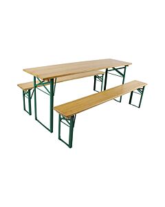 Oktoberfest Beer Table and Bench Set - 183cm