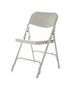Profile view of Grey Prima Folding Chair