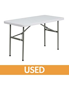 USED Rectangle Plastic Folding Table - 4ft x 2ft (122cm x 61cm)